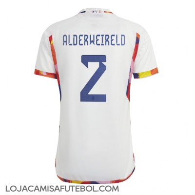 Camisa de Futebol Bélgica Toby Alderweireld #2 Equipamento Secundário Mundo 2022 Manga Curta